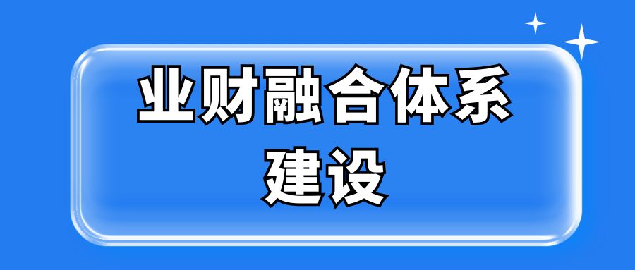 业财融合体系建设